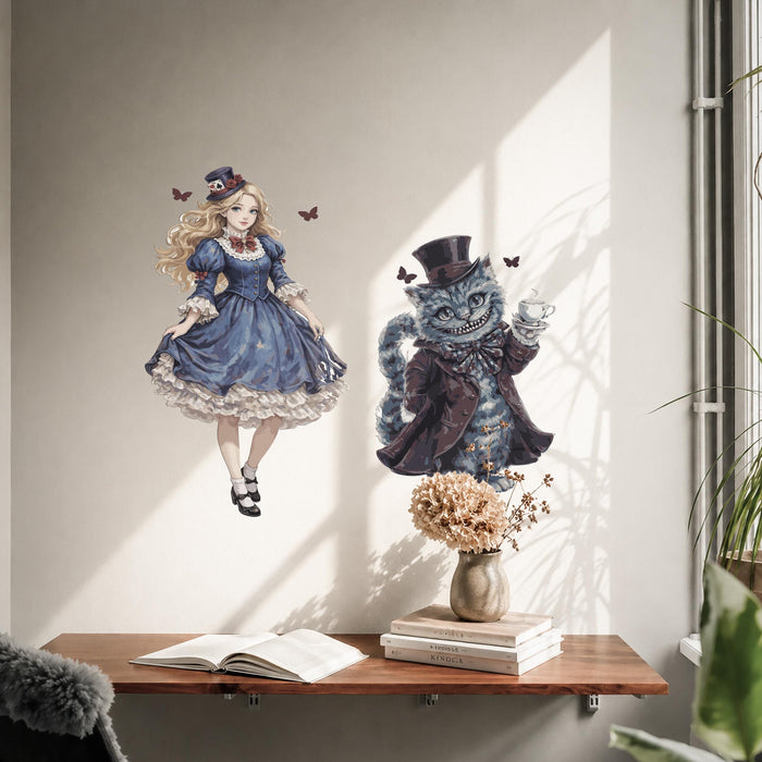 Modern Wall Decal Alice in Wonderland Cheshire Cat z5537