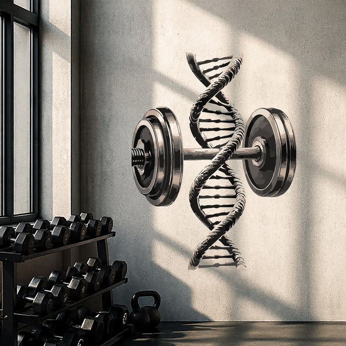 Colorful Gym And Sport  Wall Decal DNA Dumbbell z5733