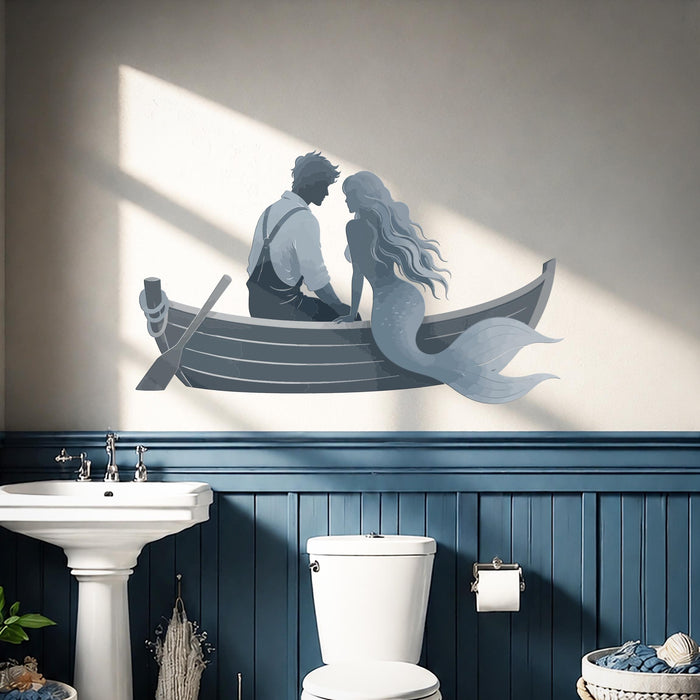 Colorful Fisherman Mermaid Romantic Wall Decal z5754