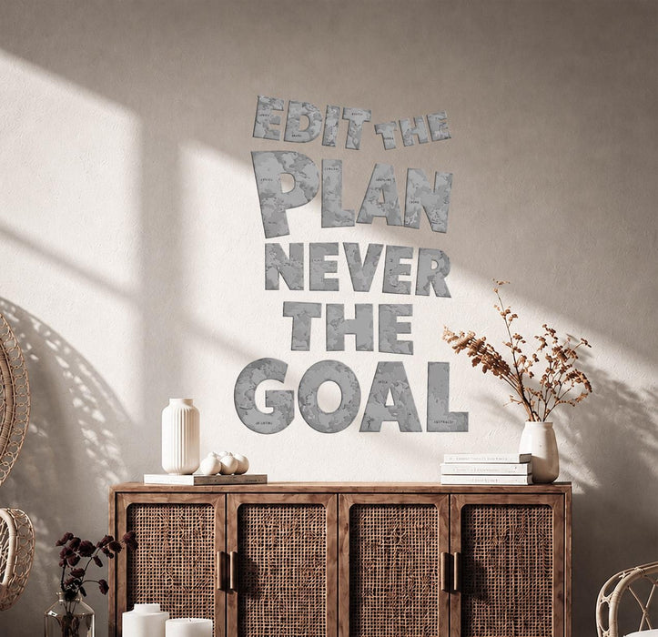 Colorful Quote Words Motivation Plan And Goal Wall Decal z5763