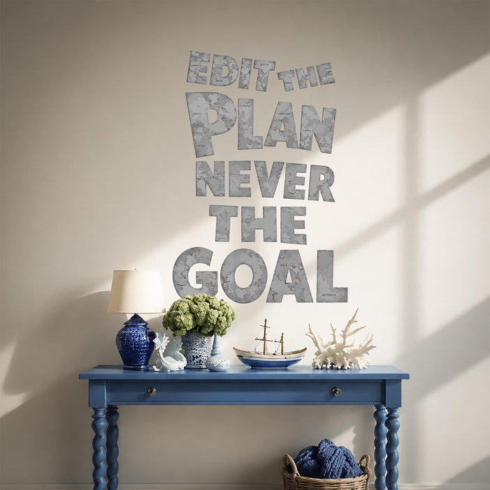 Colorful Quote Words Motivation Plan And Goal Wall Decal z5763