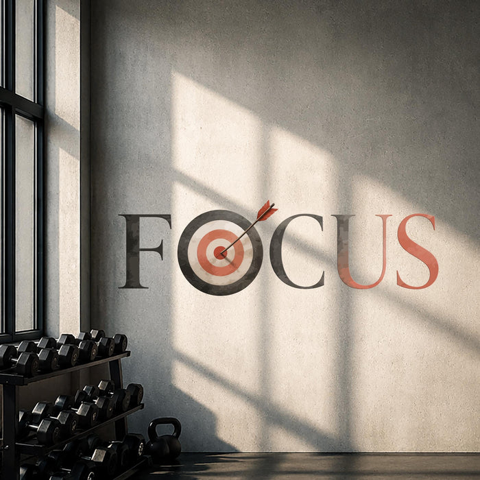 Colorful Quote Words Motivation Focus Target Wall Decal z5764