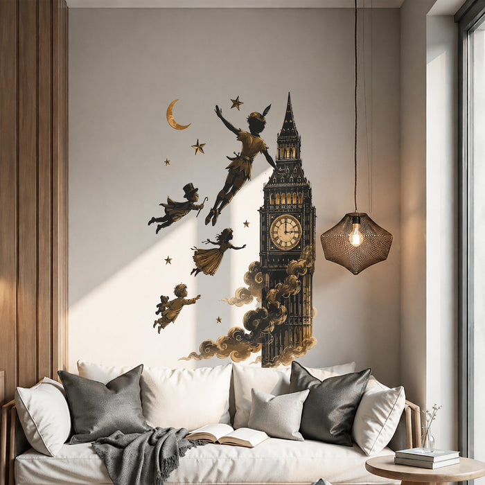 Colorful Peter Pan Fairy Tale  Wall Decal z5828