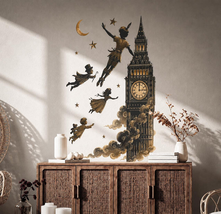 Colorful Peter Pan Fairy Tale  Wall Decal z5828