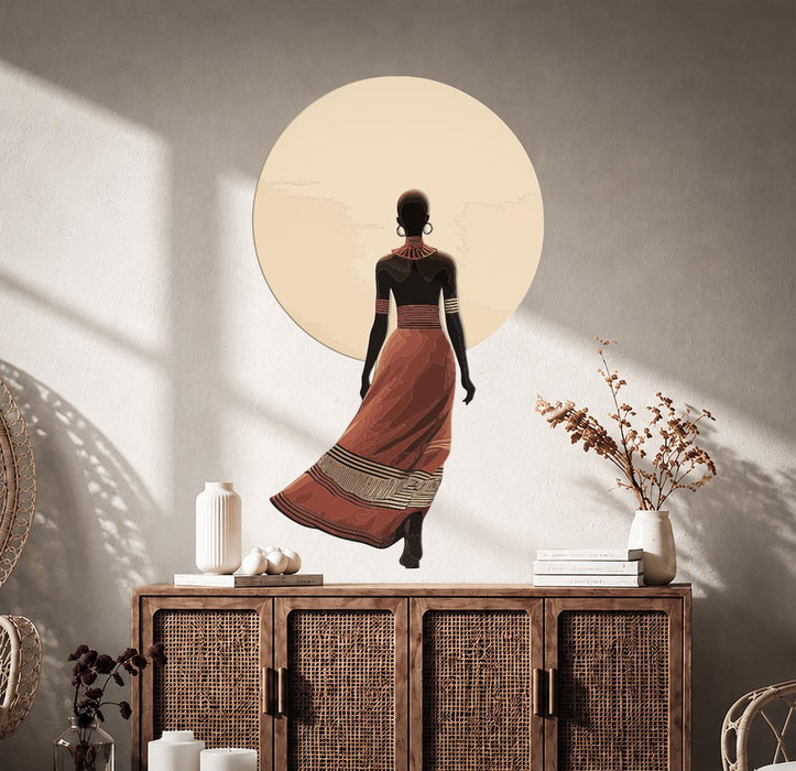 Colorful Black Girl Sun Wall Decal z5767