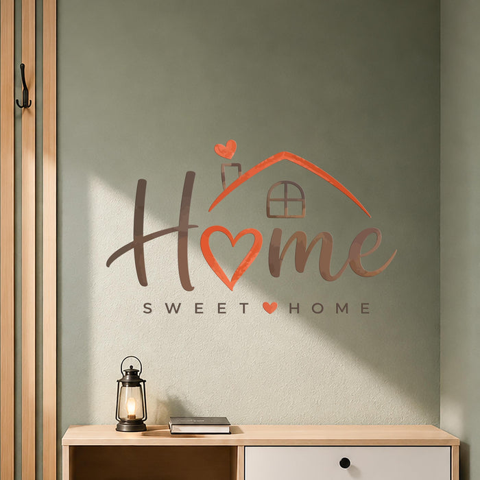Colorful Quote Words Home Sweet Home Wall Decal z5768
