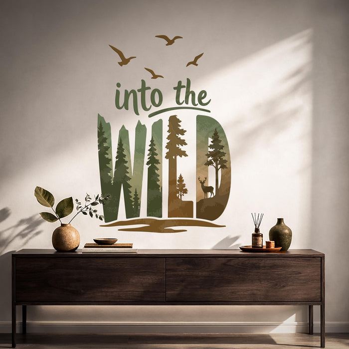 Colorful  Nature Wild Quote Wall Decal z5819