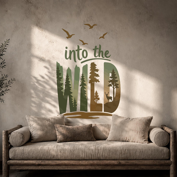 Colorful  Nature Wild Quote Wall Decal z5819