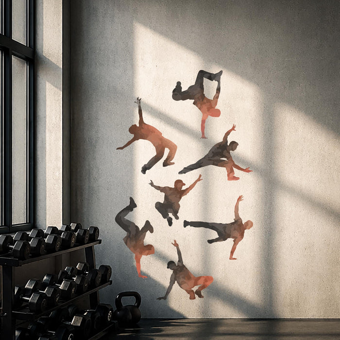Modern Dance Dancing Men Wall Decal z5839