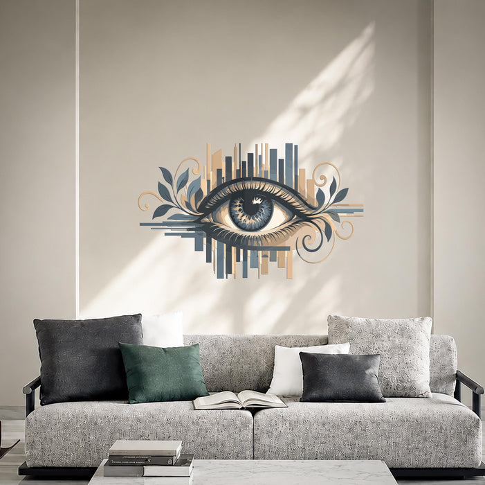 Colorful Eyes City Romantic Wall Decal z5847