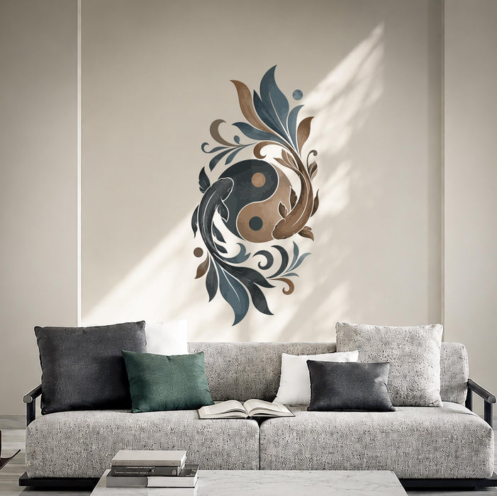Colorful Yin Yang Wall Decal z5849