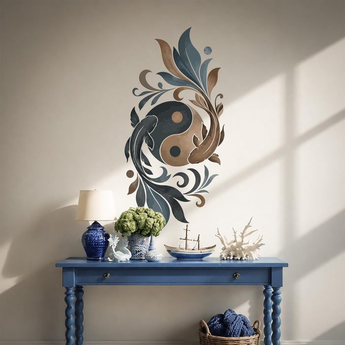 Colorful Yin Yang Wall Decal z5849