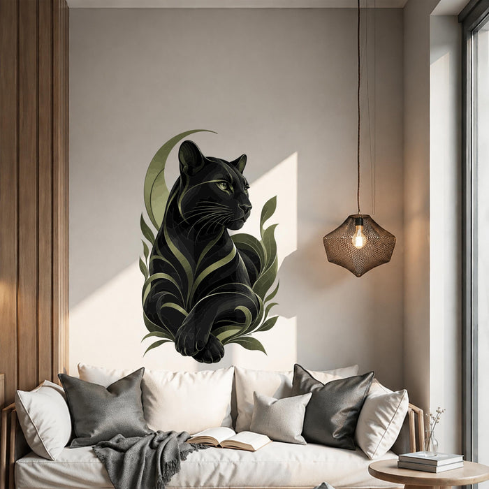 Colorful  Black Panther  Animals Wall Decal z5852
