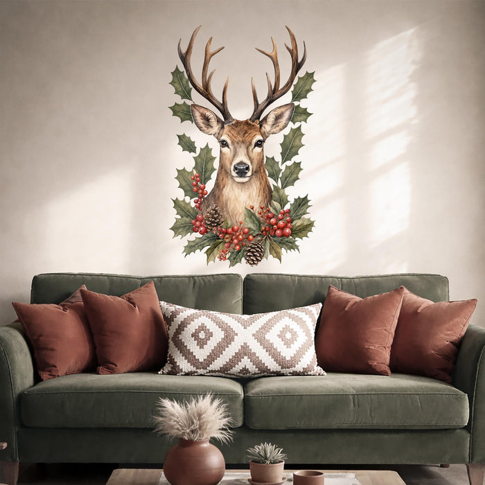 Scandinavian Deer Animal Natrure Wall Decal z5864