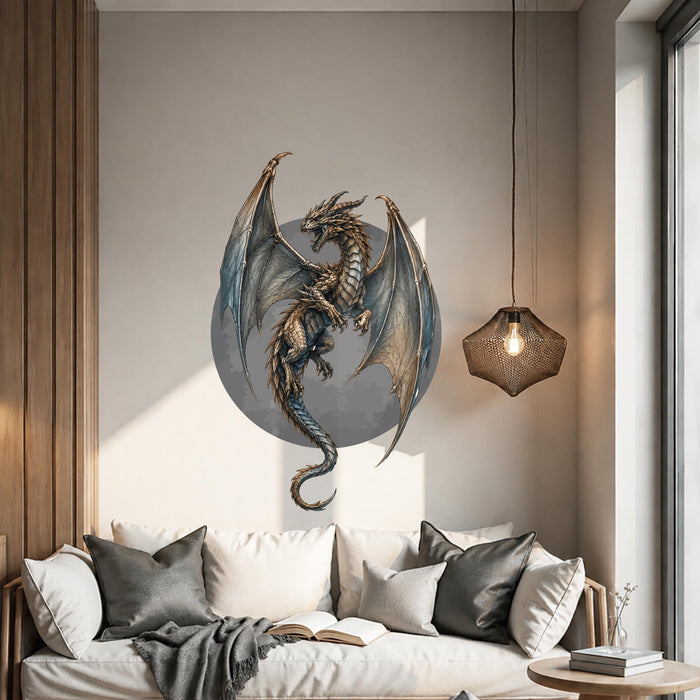 Colorful Wall Decal Dragon Fantasy Vinyl Art z5846