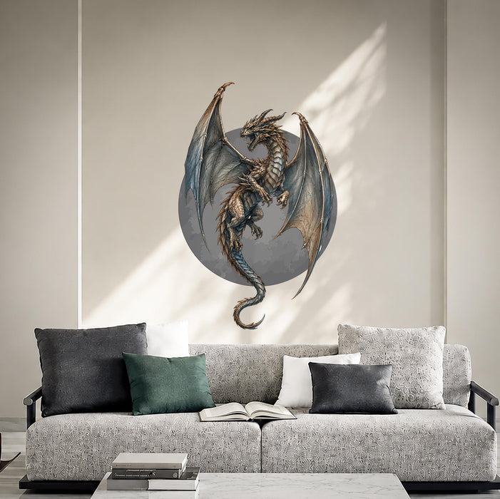 Colorful Wall Decal Dragon Fantasy Vinyl Art z5846
