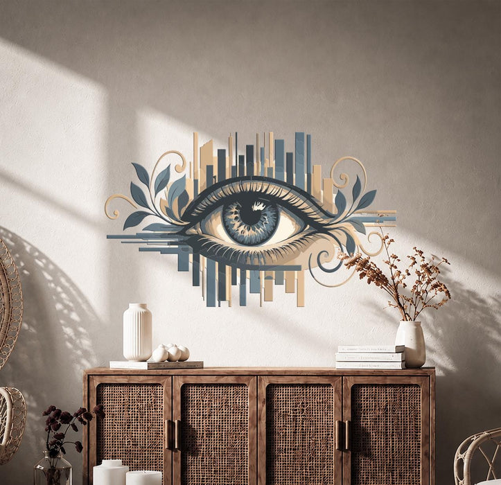 Colorful Eyes City Romantic Wall Decal z5847