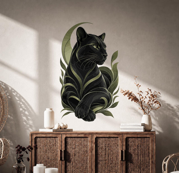 Colorful  Black Panther  Animals Wall Decal z5852