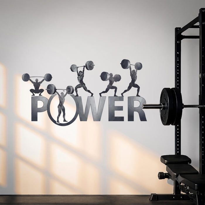 Colorful Gym And Sport  Wall Decal Barbells Vinyl Art z5687