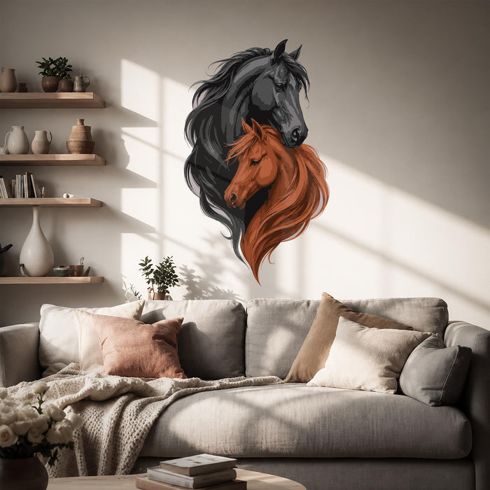 Colorful Horse Animals Romantic Decal z5851