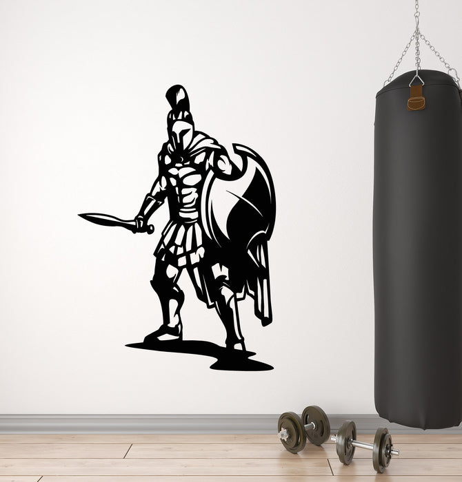 Vinyl Wall Decal Sparta Ancient Warrior Gladiator Spartan Stickers Mural (g8660)