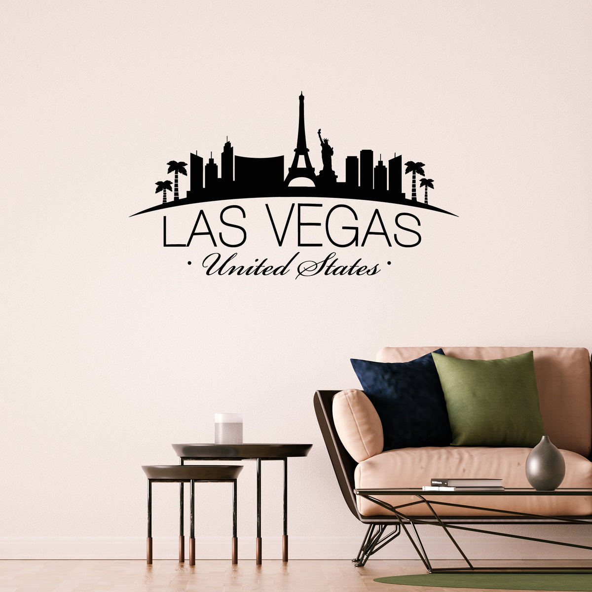 Vinyl Wall Decal Las Vegas Skyline United States Cityscape Building St