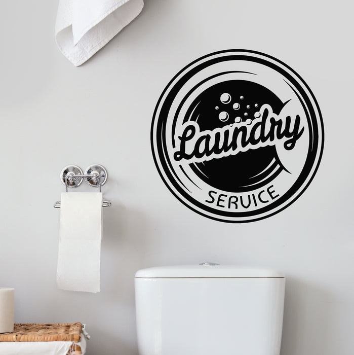 Vinyl Wall Decal Sandfly Laundry Service Cleaning Room Decor Stickers Mural (g9921)