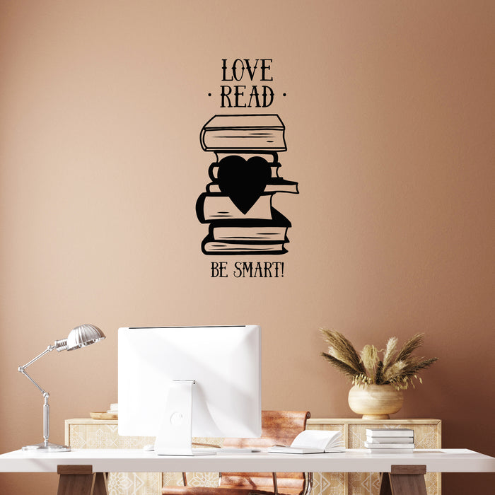 Vinyl Wall Decal Books Quote Library Book Shop Reading Room Stickers Unique Gift (ig4932)