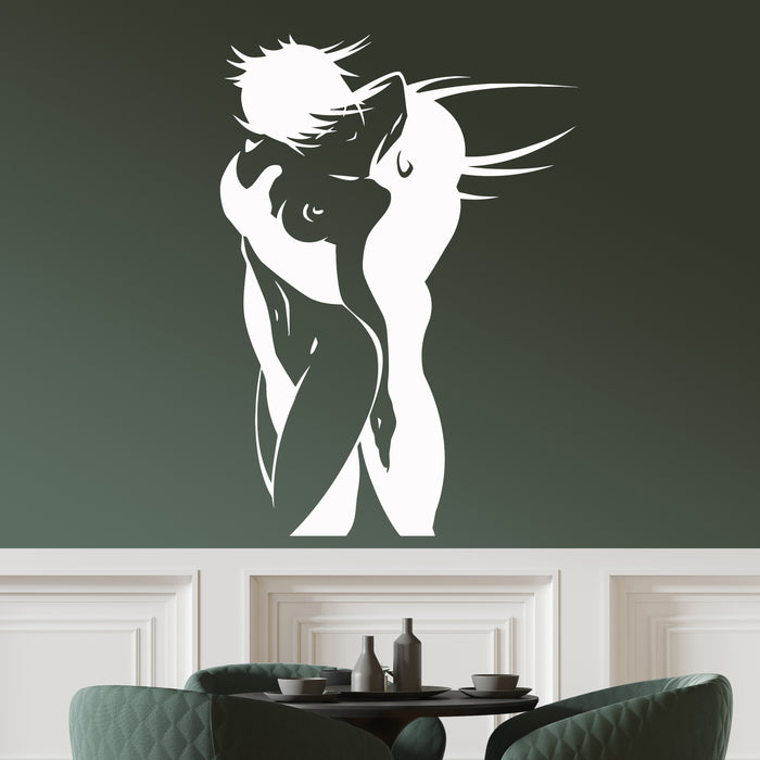 Vinyl Decal Love Couple Romantic Bedroom Decor Wall Stickers Mural Unique Gift (ig2700)