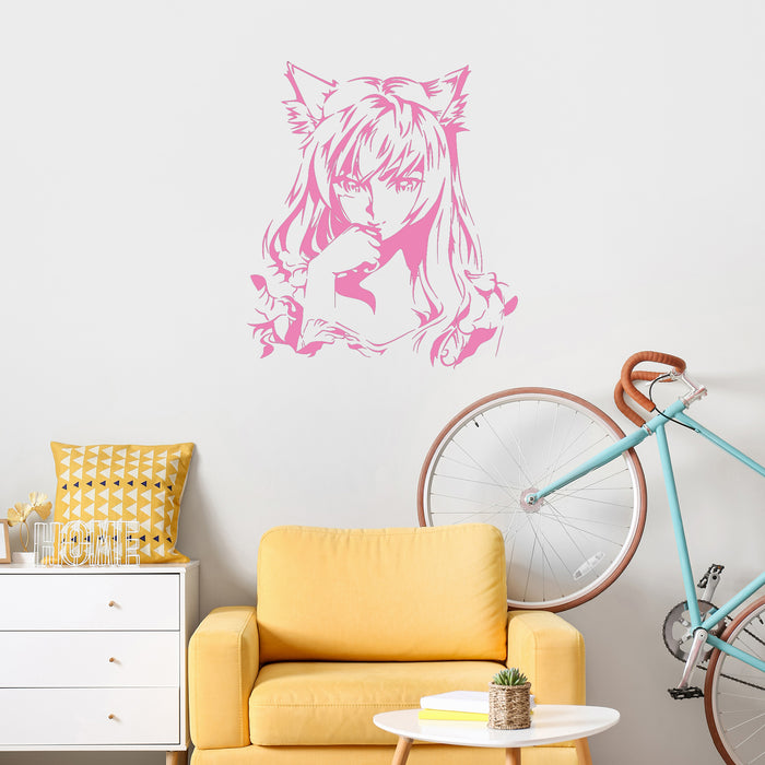 Vinyl Wall Decal Anime Girl Manga Room Art Kids Child Stickers Mural Unique Gift (ig4627)