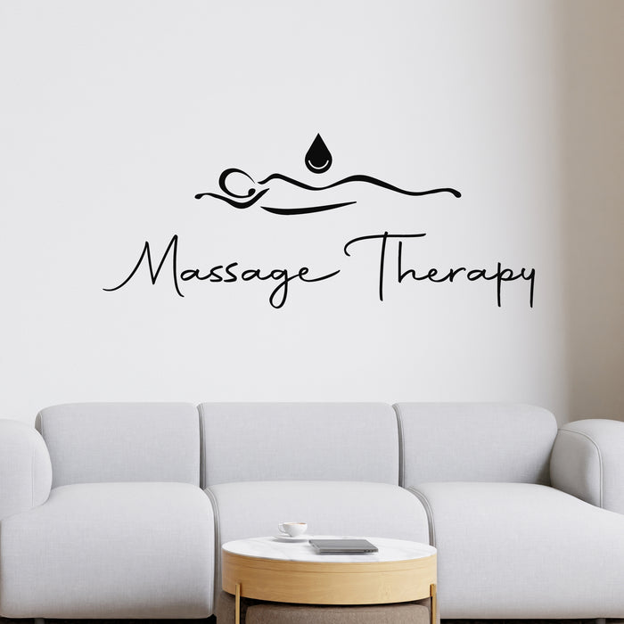 Vinyl Wall Decal Massage Therapy Salon Relax Health Care Stickers Mural (g8957)