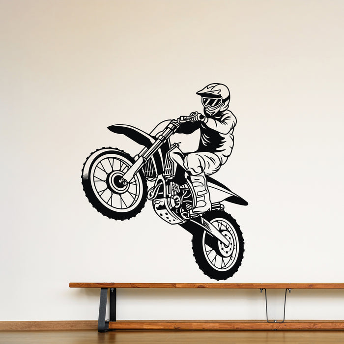 Vinyl Wall Decal Motorcycle Racing Motocross Extreme Decor Stickers Mural (g9386)