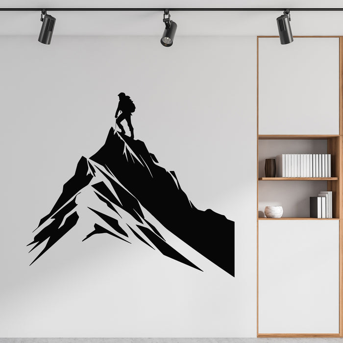 Vinyl Wall Decal Mountain Peak Extreme Height Climbing Decor Stickers Mural (g9292)