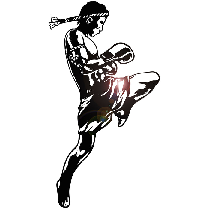 Vinyl Wall Decal Muay Thai Boxing MMA Fighter Martial Arts Sports Stickers Unique Gift (ig4654)