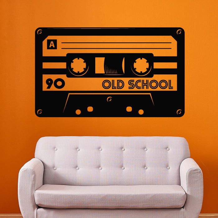 Vinyl Wall Decal Cassette Tape Retro Vintage Mixtape Audio Music Stickers Mural (g9798)
