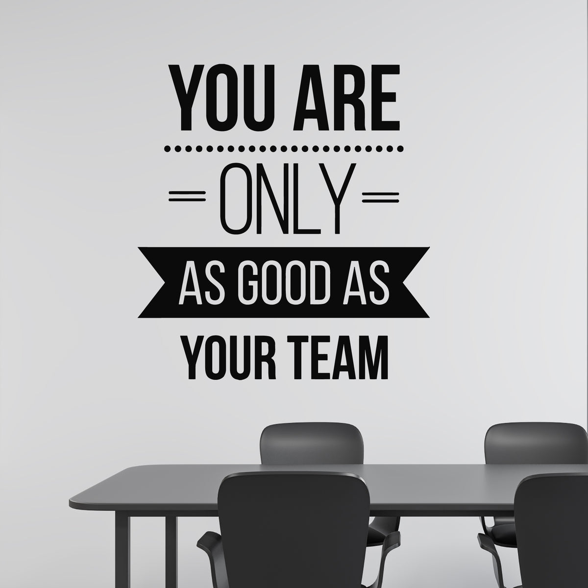 Vinyl Wall Decal Office Space Quote Words Team Work Phrase Stickers Mu