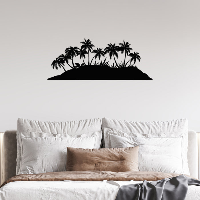 Vinyl Wall Decal Palms Island Tropical Trees House Idea Stickers Unique Gift (ig4454)