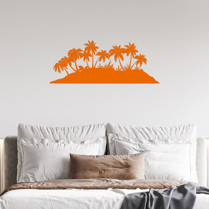 Vinyl Wall Decal Palms Island Tropical Trees House Idea Stickers Unique Gift (ig4454)