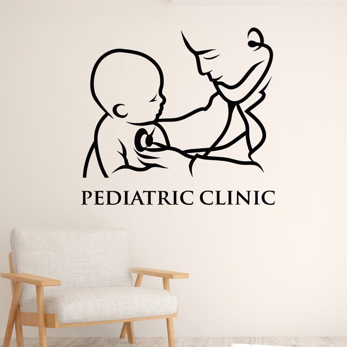 Vinyl Wall Decal Pediatric Clinic Nursing Care Medicine Decor Stickers Mural (g9052)