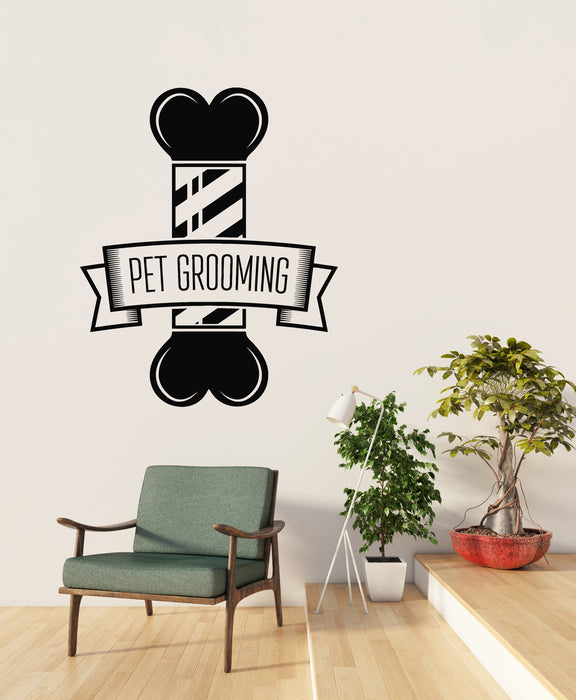 Vinyl Wall Decal Barber  Emblem Pet Grooming Pets Care Decor Stickers Mural (g8635)