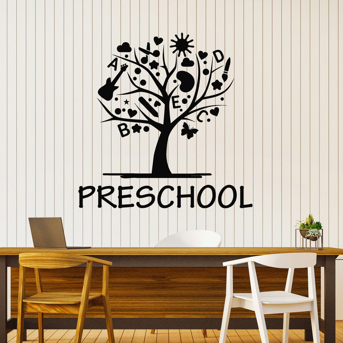 Vinyl Wall Decal Preschool Tree Kindergarten Playground Creativity Stickers Mural (g8620)