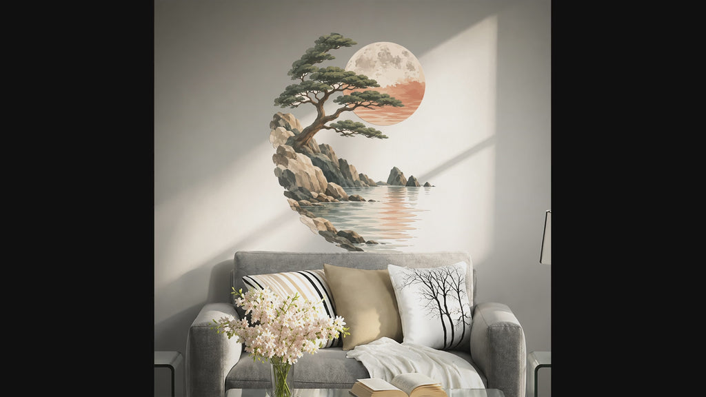 10-second silent zoom video showing the z5984 wall decal.