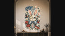 Colorful Wonderland Rabbit and Floral Art Wall Decal video