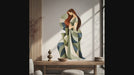 Video tour of the abstract embracing figures wall decal