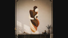 Video tour of the abstract embracing couple wall decal