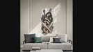 Seated woman playing guitar wall decal product video