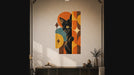 Colorful Retro Peeking Black Cat Vinyl Wall Decal Art interior video