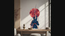 Video tour of the samurai with sword and red sun wall decal