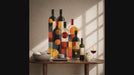 Video tour of the geometric wine bottles wall decal