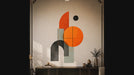 Colorful Orange and Black Geometric Vinyl Wall Decal interior video